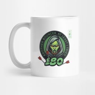 Darts 180 Onehundredandeigthy Bouncer Green Player Mug